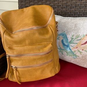 MMS Vegan Leather Backpack Handbag